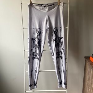 Blackmilk skeleton leggings M